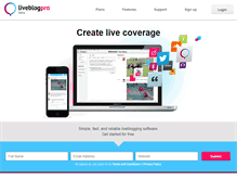 Tablet Screenshot of liveblogpro.com
